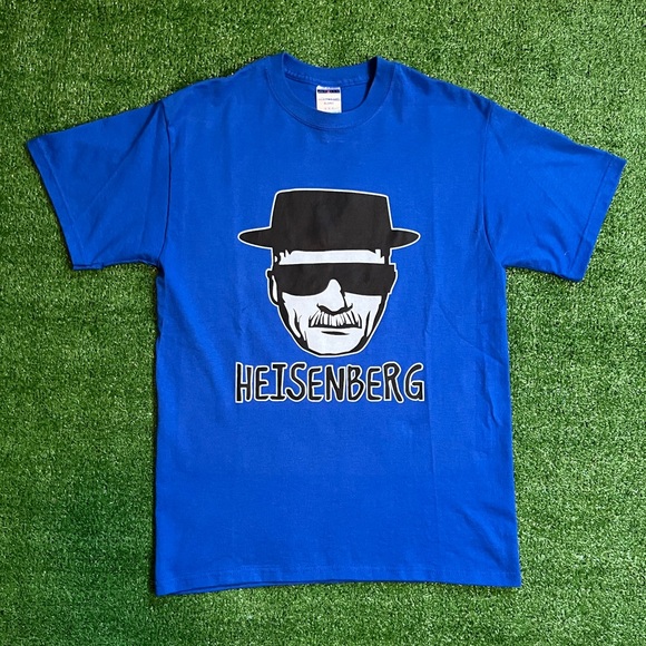 Vintage Breaking Bad TV Series Custom Heisenberg Tee Blue Medium - Picture 1 of 4
